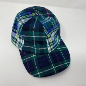 Gap green plaid baseball hat